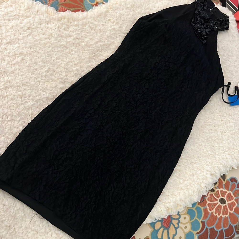 Jump apparel co. Black lace lined dress. 5/6